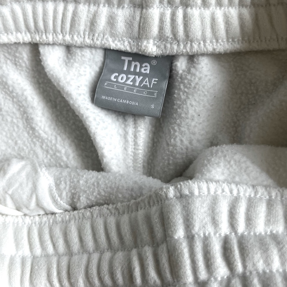 White TNA sweatpants